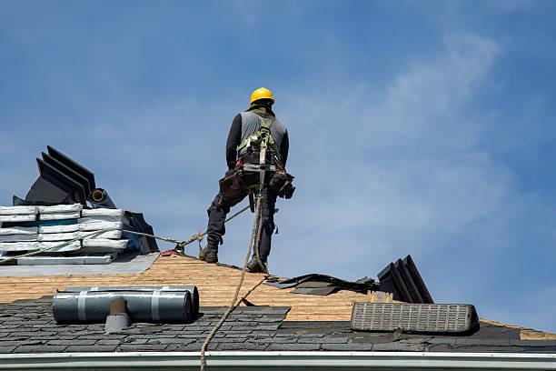 Professional Gutter Installation technician working in Faunsdale, AL